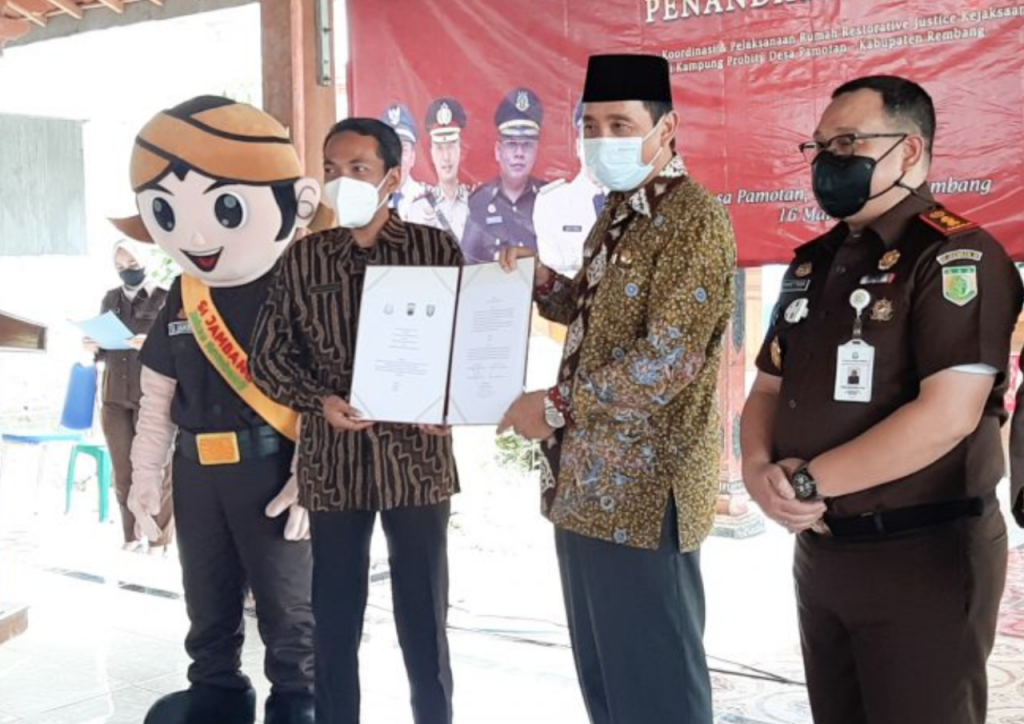 Peresmian Desa Pamotan Rembang Jadi Rumah Restorative Justice