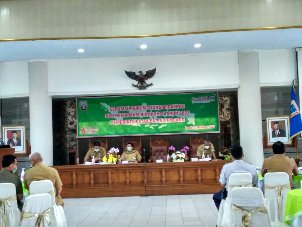 Foto : kegiatan ceramah hukum Pemkab Rembang