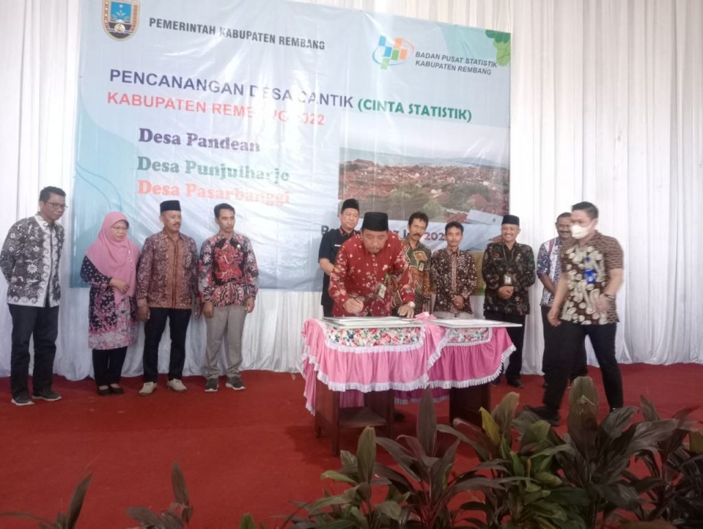 Pemkab Rembang Apresiasi Pencanangan Desa Cinta Statistik