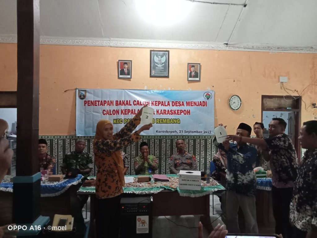 Segera Gelar Pilkades, Panitia Lakukan Pengundian Nomor Urut Bakal Calon Kades Karas Kepoh