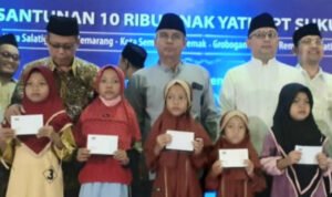 Foto: Kegiatan Santunan Anak Yatim oleh PT Sukun (Sumber: rembangkab)