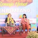 Foto: Katherryn Bennet dan Kepala Bappeda Rembang Afan Martadi (Rembangkab)