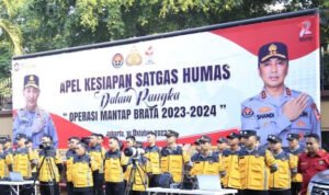 Foto: Apel gelar pasukan Operasi Mantap Brata (Sumber: istimewa)