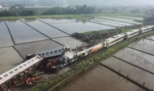 Foto: Kecelakaan kereta (Sumber: istimewa)