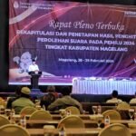 Foto: Rapat Pleno Terbuka Rekapitulasi dan Penetapan Hasil Penghitungan, dan Penetapan Hasil Perolehan Suara pada Pemilu 2024 (Sumber: jatengprov)