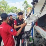 Foto: Jelang Mudik, Sat Reskrim Polres Rembang Lakukan Pengecekan di SPBU (Sumber: polres rembang)