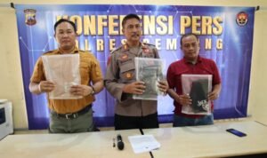 Foto: konferensi pers pada Rabu (22/05/2024) di ruang Humas Polres Rembang (Sumber: polres rembang)