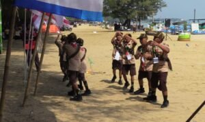 Foto: Pesta Siaga tingkat Jawa Tengah Regional 1 di Pantai Karangjahe (Sumber: rembangkab)