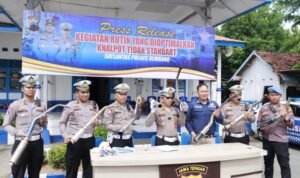 Razia Knalpot Brong di Rembang, Terbaru Ada 120 yang Disita/ polres rembang