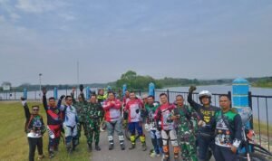 Wujud Sinergitas, TNI POLRI Ngetrail Bareng Komunitas di Rembang