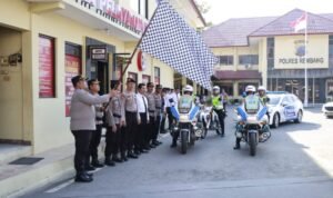 Siap Gelar Operasi Patuh Candi 2024, Personil Gabungan Lakukan Show of Force