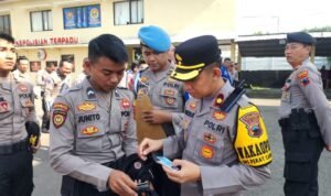 Jelang Operasi Ketupat Candi 2025, Personel Polres Rembang Jalani Pengecekan Kedisiplinan/polres rembang