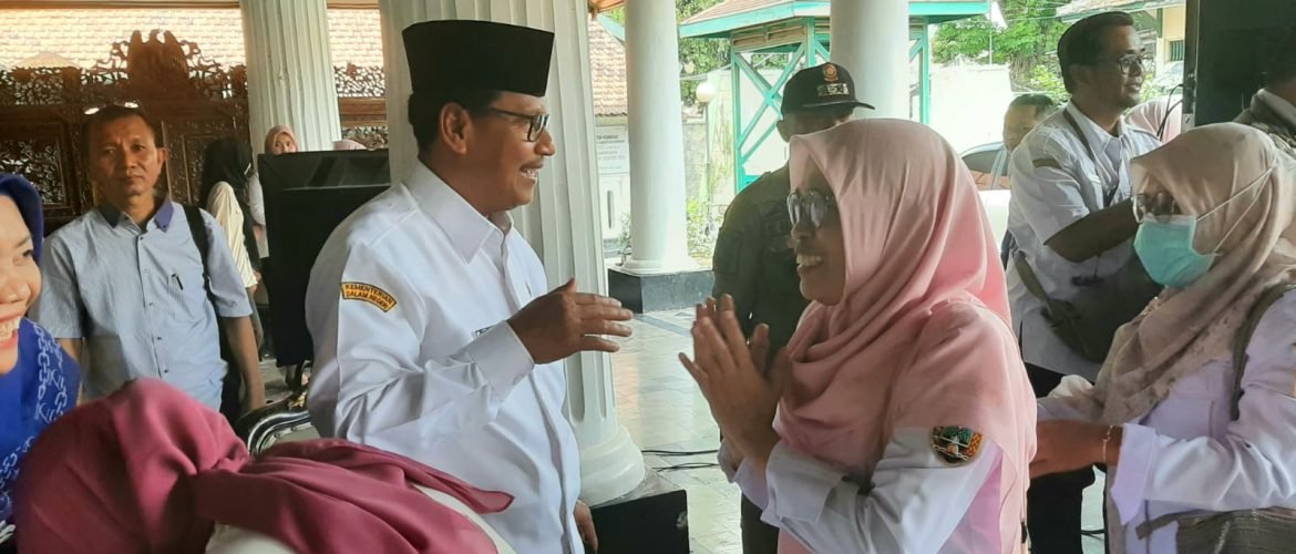 Bupati Rembang, Harno saat acara halal bi halal/rembangkab