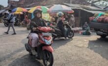 Perbaikan Jalan di Barat dan Selatan Pasar Kota Rembang Selesai Sehari/rembangkab