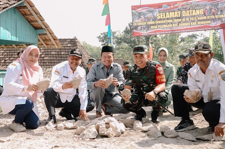 TMMD Sengkuyung Tahap II Rembang Resmi Dimulai di Desa Pelemsari/rembangkab TMMD Sengkuyung Tahap II Rembang Resmi Dimulai di Desa Pelemsari/rembangkab