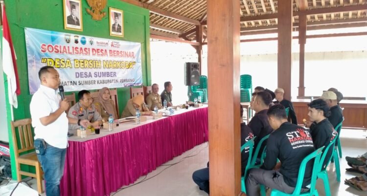 Antisipasi Penyalahgunaan Narkoba, Pembinaan dan Penyuluhan Digelar di Desa Sumber/tribatranews