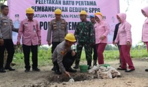 Peletakan batu pertama pembangunan SPPG di Rembang/tribatranews