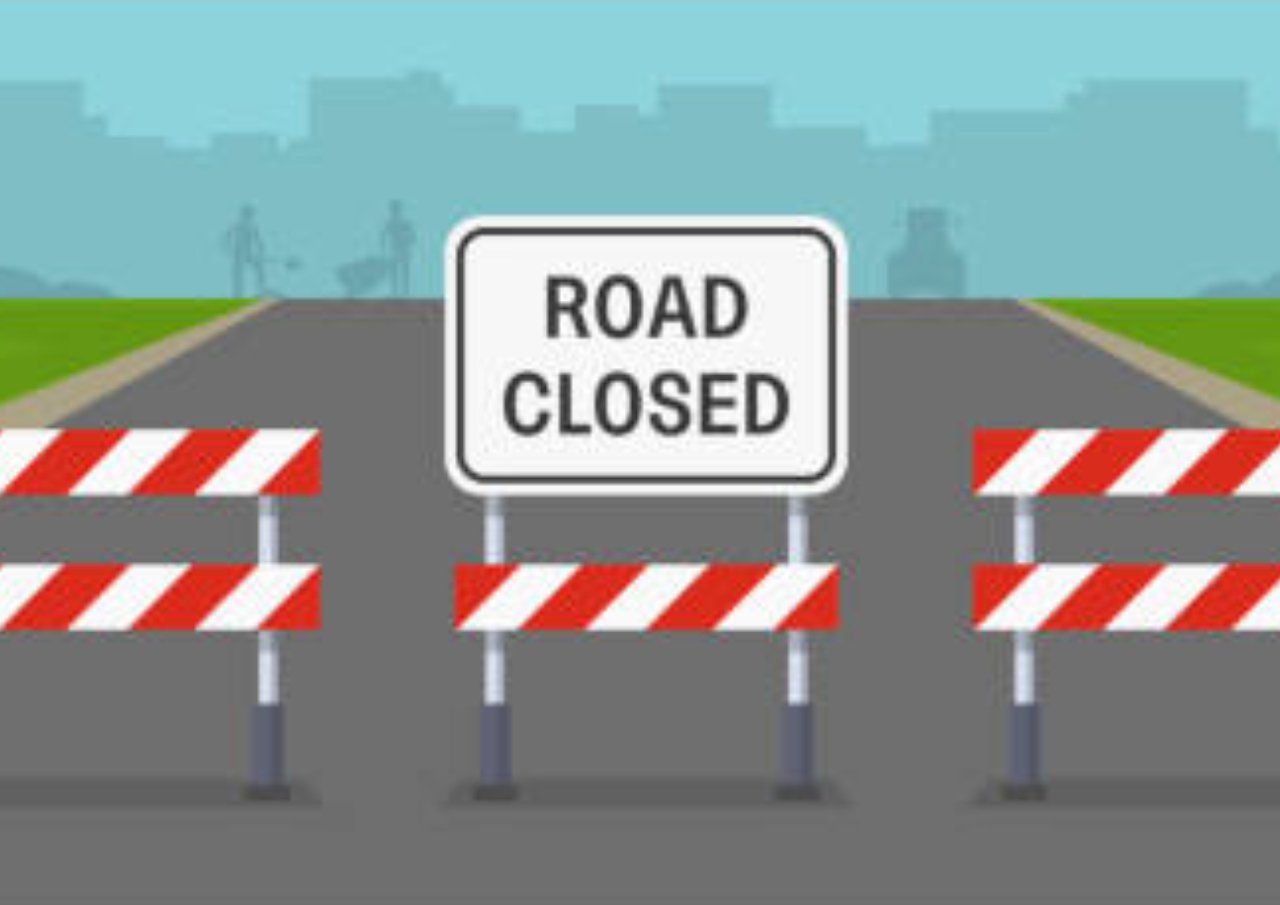 Ilustrasi penutupan jalan/istock Ilustrasi penutupan jalan/istock