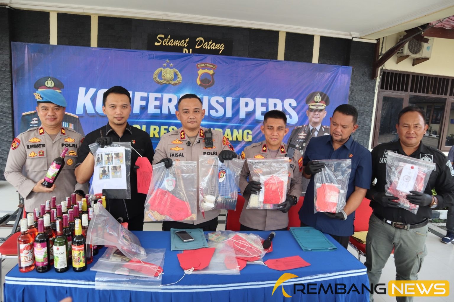 Kasus Narkoba di Rembang Terungkap, Wanita Hamil Turut Terlibat/polres rembang