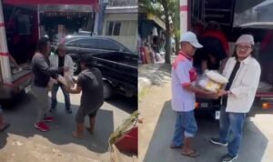 Mas Suhartono Bagi-bagi Sembako di Pati/rembangnews