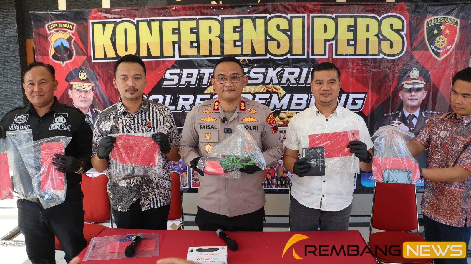 Dua Pencuri Motor di Rembang Diringkus Polisi/humas Polres Rembang