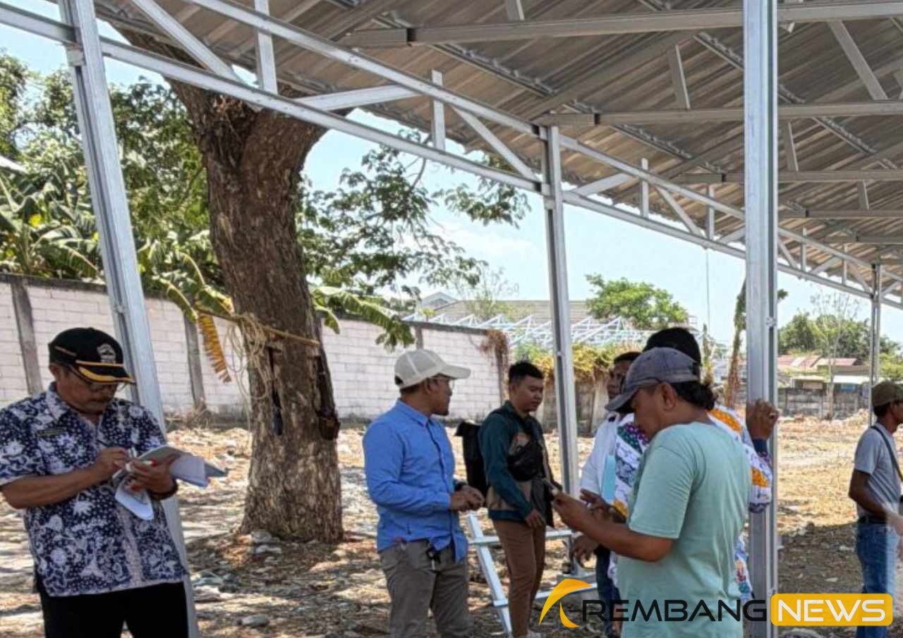 Pembangunan Lokasi Relokasi Pedagang Pasar Rembang Capai 56 Persen/rembangkab